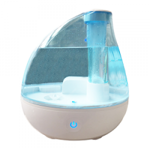Ultrasonic Cool Mist Humidifier for Large Rooms - 2.5L Water Tank with Variable Mist Control, Automatic Shut-Off and Optional Night Light - Lasts Up to 24 Hours