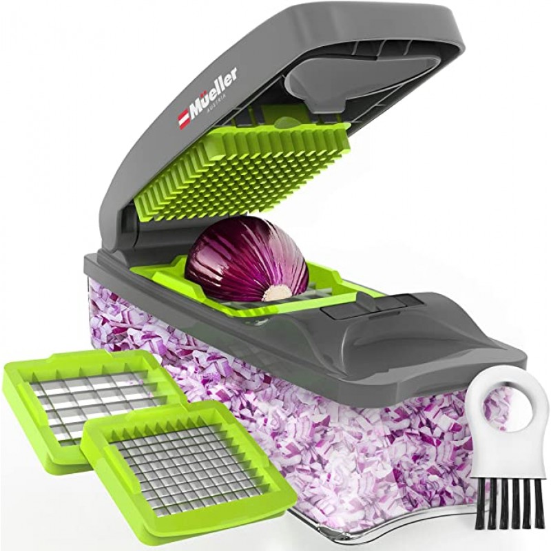 Meidong Vegetable Chopper Spiralizer Slicer Cutter Chopper and Grater 8 in 1 tomato chopper dicer, Pro Food Chopper, Slicer Cutter