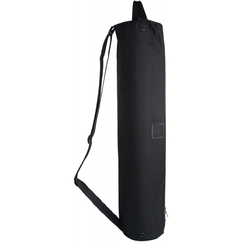 Meidong Black Yoga Mat Bag Full Zip Waterproof Yoga Mat Carrying Bag with  Adjustable Carrying Strap 