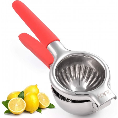 Meidong Lemon Juicer Stainless Steel Premium Heavy Duty Solid Metal Juicer Bowl-Large Manual Citrus Juicer and Lime Juicer Stainless Steel