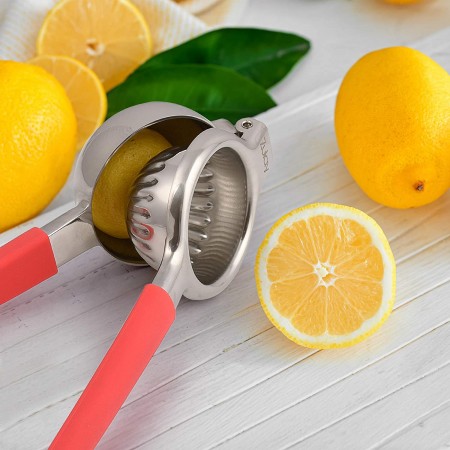 Meidong Lemon Juicer Stainless Steel Premium Heavy Duty Solid Metal Juicer Bowl-Large Manual Citrus Juicer and Lime Juicer Stainless Steel