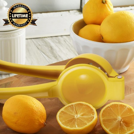Meidong Premium Quality Metal Lemon Squeezer, Citrus Juicer, Manual Press for Extracting the Most Juice Possible