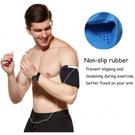 Meidong Phone Armband Sleeve: Best Running Sports Arm Band Strap Holder Pouch Case for Exercise Workout Fits iPhone 5S SE 6 6S 7 8 Plus iPod Android Samsung Galaxy S5 S6 S7 S8 Note 4 5 Edge LG HTC Pixel SMALL