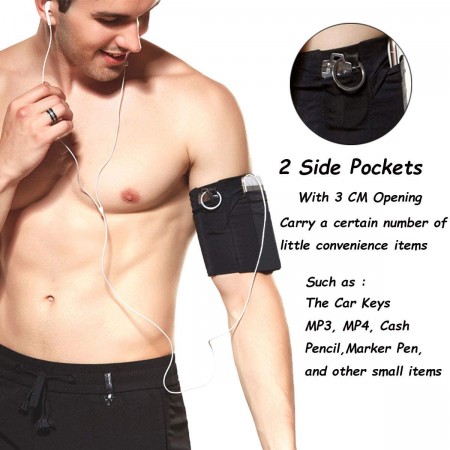 Meidong Phone Armband Sleeve: Best Running Sports Arm Band Strap Holder Pouch Case for Exercise Workout Fits iPhone 5S SE 6 6S 7 8 Plus iPod Android Samsung Galaxy S5 S6 S7 S8 Note 4 5 Edge LG HTC Pixel SMALL