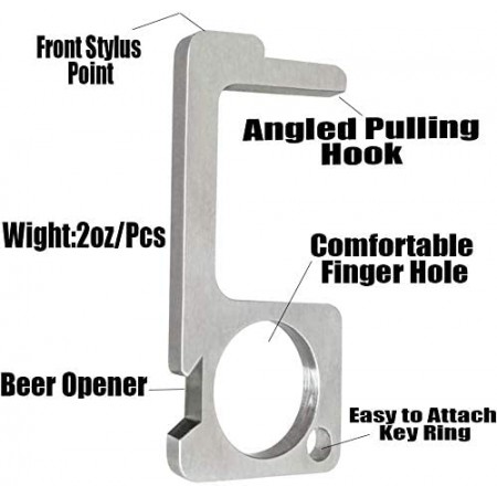 Meidong Handheld Non-Contact Door Opener & Stylus Keychain Tool