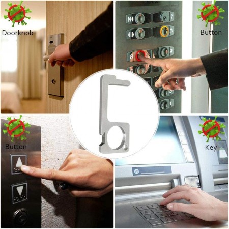 Meidong Handheld Non-Contact Door Opener & Stylus Keychain Tool