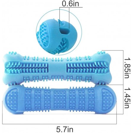 Meidong Dog Toothbrush Care Cleaning Stick - Dog Toothbrush Chew Toy Stick for Dog Dental Care- Safe, Bite Resistant Natural Rubber Toy Bone for Teeth Cleaning- Suitable for All Breed of Dogs
