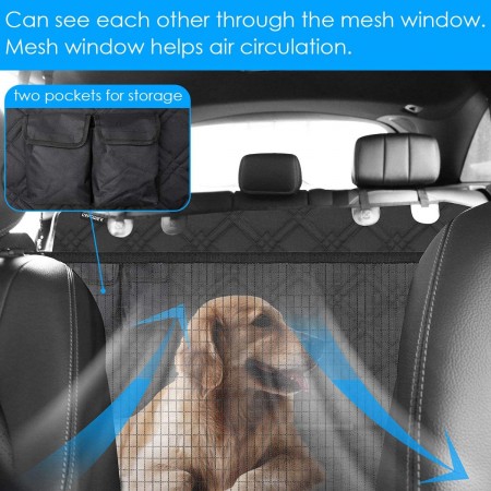Meidong Dog Back Seat Cover Protector Waterproof Scratchproof Nonslip Hammock for Dogs Backseat Protection Against Dirt and Pet Fur Durable Pets Seat Covers for Cars & SUVs