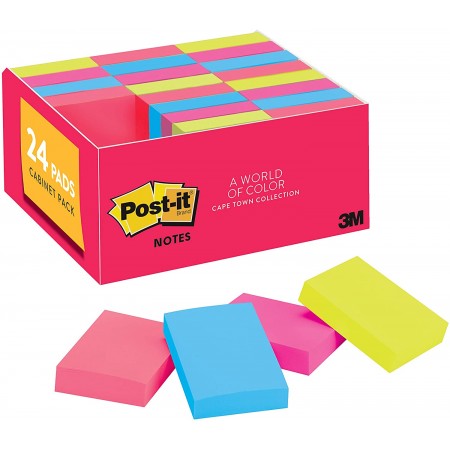 Meidong Notes, Cape Town Colors, Tray Pack, Small Notes, Recyclable, 1.5 in x 2 in