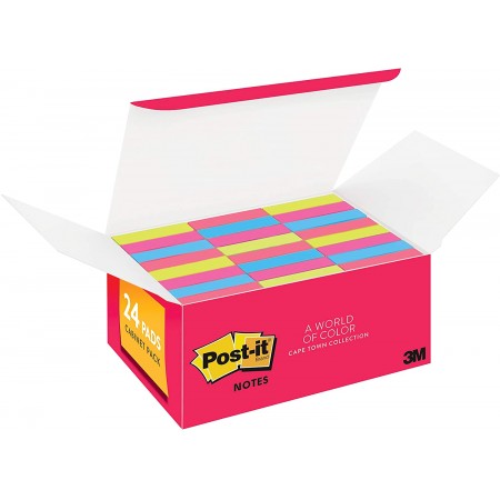 Meidong Notes, Cape Town Colors, Tray Pack, Small Notes, Recyclable, 1.5 in x 2 in