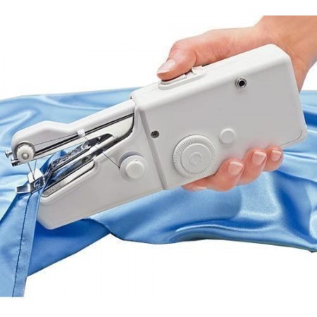 Meidong Handheld Sewing Machine, Cordless Handheld Electric Sewing Machine, Quick Handy Stitch for Fabric Clothing Kids Cloth Pet Clothes (Battery Not Included)