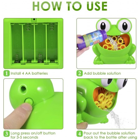 Meidong Bubble Machine, Automatic Durable Bubble Blower Over 500 Bubbles Per Minute with 1 Bottle Bubble Maker and 2 Bubble Wands for 2-17 Year Old Kids, Outdoors, Party, Wedding