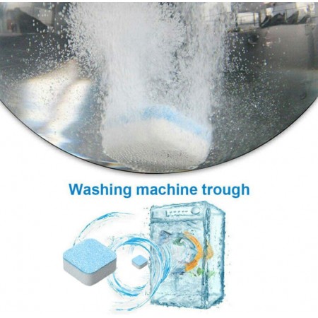 Meidong Washing Machine Cleaner, Multifunctional effervescent Tablet Cleaner, Washing Machine Cleaner, deep Cleaning, descaler, for Home and Kitchen, 10 Pieces