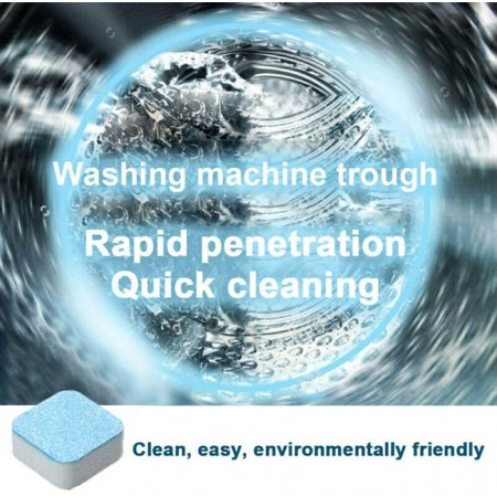 Meidong Washing Machine Cleaner, Multifunctional effervescent Tablet Cleaner, Washing Machine Cleaner, deep Cleaning, descaler, for Home and Kitchen, 10 Pieces