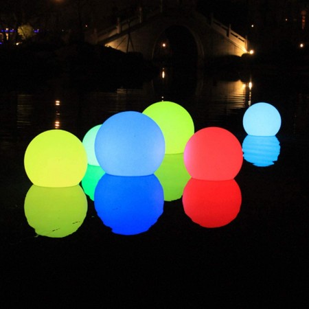 Meidong Pond Decor, 6-inch Light Ball Outdoor 16 RGB Colors Changing LED Floating Pool Lights with Remote Control, Perfect for Pool, Deck, Lawn, and Patio Decor