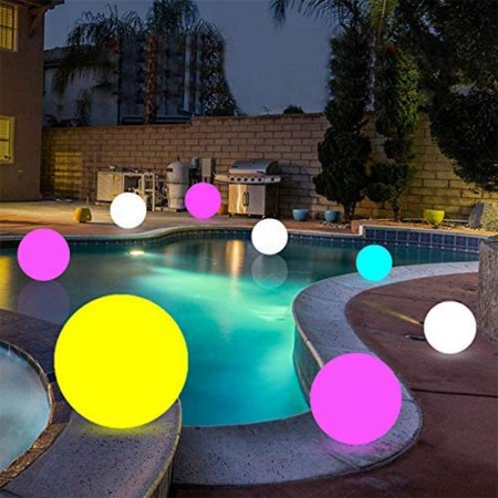 Meidong Pond Decor, 6-inch Light Ball Outdoor 16 RGB Colors Changing LED Floating Pool Lights with Remote Control, Perfect for Pool, Deck, Lawn, and Patio Decor