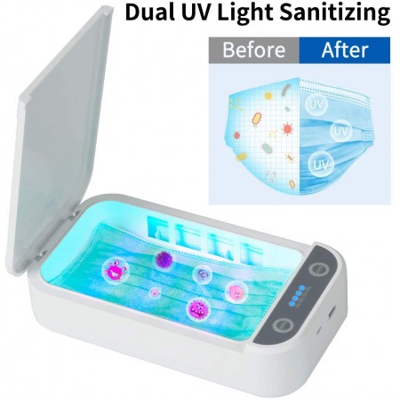Meidong UV Cellphone Sterilizer Multi-Function Cleaner Portable for iPhone Android Devices Makeup Tools Jewelry Watches Toothbrush