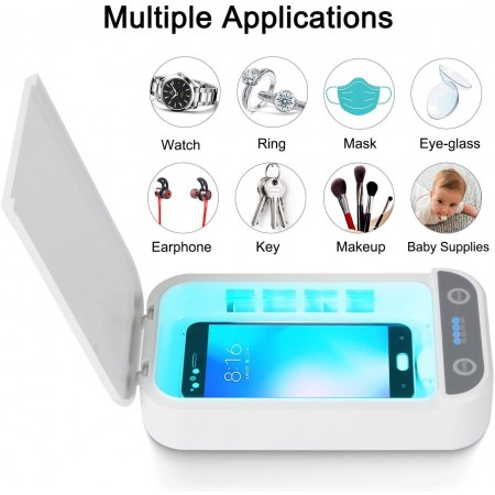 Meidong UV Cellphone Sterilizer Multi-Function Cleaner Portable for iPhone Android Devices Makeup Tools Jewelry Watches Toothbrush