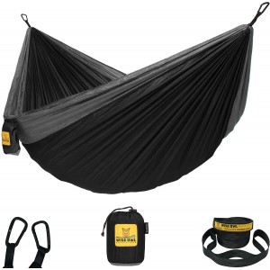 Meidong Hammock Camping Double & Single with Tree Straps - USA Based Hammocks Brand Gear, Indoor Outdoor Backpacking Survival & Travel, Portable