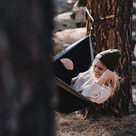Meidong Hammock Camping Double & Single with Tree Straps - USA Based Hammocks Brand Gear, Indoor Outdoor Backpacking Survival & Travel, Portable