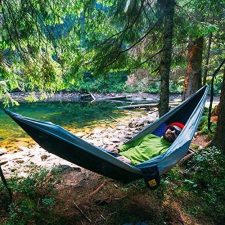 Meidong Hammock Camping Double & Single with Tree Straps - USA Based Hammocks Brand Gear, Indoor Outdoor Backpacking Survival & Travel, Portable