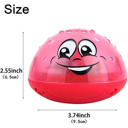 Meidong Bath Toys Bathroom Play Bath Spray Toys with Lamp Electric Automatic Induction Bathing Water Toy (Pink Without Base)