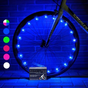 Meidong LED Bike Wheel Lights with Batteries Included! Get 100% Brighter and Visible from All Angles for Ultimate Safety & Style (1 Tire Pack)