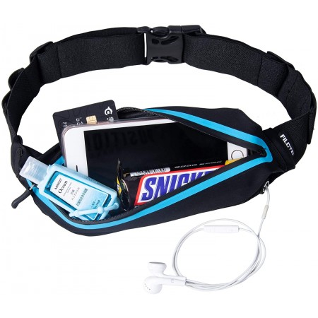 Meidong Running Belt, Running Waist Pack for Women&Men USA Patented Hands-Free Reflective Runner Pouch Belt Fitness Workout Bag No-Bounce Adjustable Sport Fanny Pack Phone Holder for iPhone 11 X 8 7 6