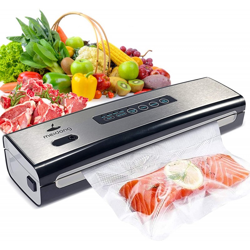 Vacuum Sealer Machine, Slaouwo Compact Vacuum Food Sealer with 2