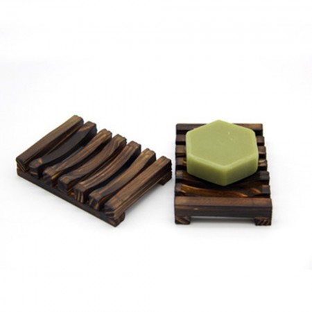 Meidong Home Bathroom Wooden Soap Case Holder, Sink Deck Bathtub Shower Dish, Bathroom Accessories，Handmade Natural Wood Soap Dish Wooden Soap Holder