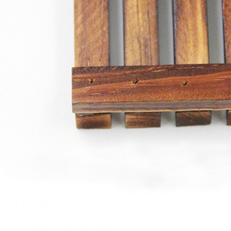 Meidong Home Bathroom Wooden Soap Case Holder, Sink Deck Bathtub Shower Dish, Bathroom Accessories，Handmade Natural Wood Soap Dish Wooden Soap Holder
