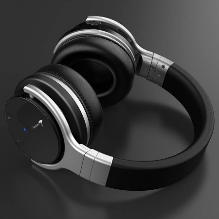 Meidong E7B Active Noise Cancelling Headphones Wireless Bluetooth Headphones with Microphone Over Ear 30H Playtime Deep Bass Hi-Fi Stereo Headset (Newer Model) 