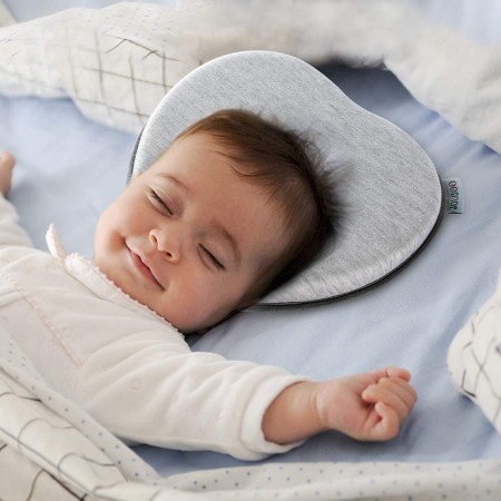 Meidong Baby Head Shaping Pillow, Baby Flat Head Pillow for Newborns, Baby Pillows for Newborn Sleeping, Made with Breathable Cotton, Ergonomic Design, Environmental Protection