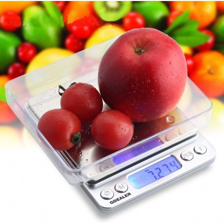 Meidong Gram Scale Digital Kitchen Scale Mini Size Food Scale 500g 0.01g High Precision Jewelry Weight Scale with Platform LCD Display Tare and Pcs Features