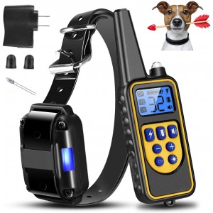 Meidong Shock Collar for Dogs, 2020 Upgraded Dog Training Collar with Remote 2600FT, Pet Trainer Collar IP67 Waterproof, Rechargeable w/Beep, 99 Levels Vibration Shock Modes for Small, Medium, Large
