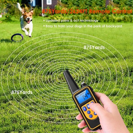 Meidong Shock Collar for Dogs, 2020 Upgraded Dog Training Collar with Remote 2600FT, Pet Trainer Collar IP67 Waterproof, Rechargeable w/Beep, 99 Levels Vibration Shock Modes for Small, Medium, Large