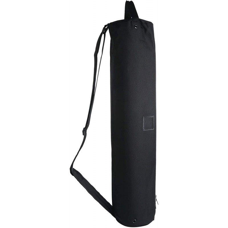 Meidong Black Yoga Mat Bag Full Zip Waterproof Yoga Mat Carrying Bag with Adjustable Carrying Strap - Fits Most Pilates, Yoga and Exercise Mats for Men Women