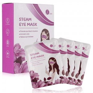 Meidong Steam Eye Mask for Dry Eyes Dark Circles Puffy Eyes Heated Eye Mask for SPA Eye Health Sleeping 5 Pcs (Lavender)