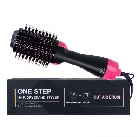 Meidong One-Step Hair Dryer & Volumizer Hot Air Brush, Black