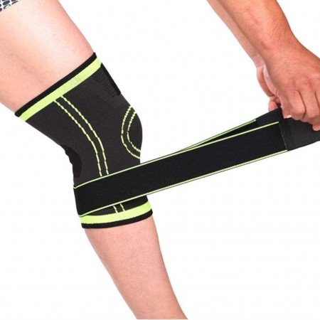 Meidong Knee Brace Compression Knee Sleeve for Men & Women Knee Support/Protection for Joint Pain Relief and Arthritis Relief, Running, Cycling, Basketball with Adjustable Strap Wrap - 1 pcs 