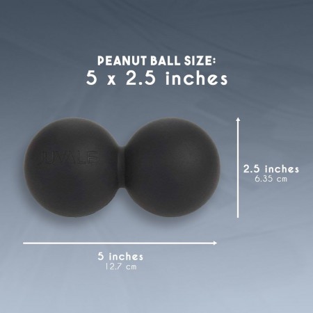 Meidong Massage Lacrosse Balls for Myofascial Release, Trigger Point Therapy, Muscle Knots, and Yoga Therapy. Set of 2 Firm Balls