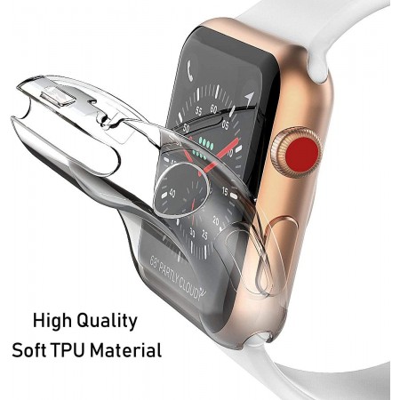 Meidong [6 Pack] Screen Protector for Apple Watch 44mm Series 4/5 - Max Coverage Bubble-Free Anti-Scratch iWatch 44mm Flexible TPU Clear Film