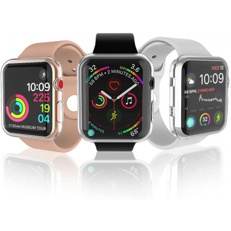 Meidong [6 Pack] Screen Protector for Apple Watch 44mm Series 4/5 - Max Coverage Bubble-Free Anti-Scratch iWatch 44mm Flexible TPU Clear Film