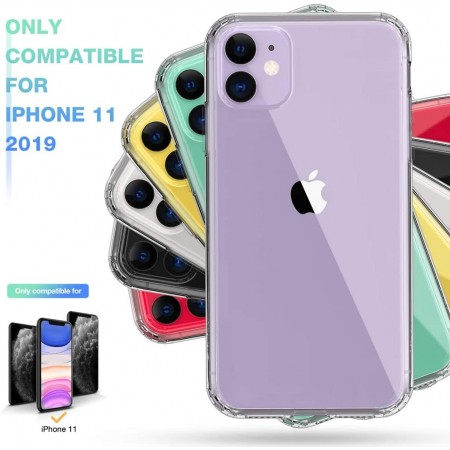 Meidong Compatible with iPhone 11 Case, Clear iPhone 11 Cases