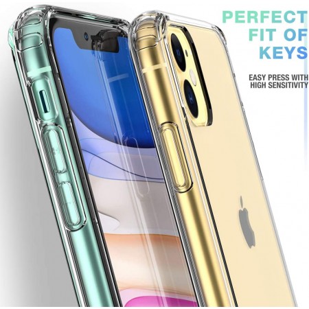 Meidong Compatible with iPhone 11 Case, Clear iPhone 11 Cases