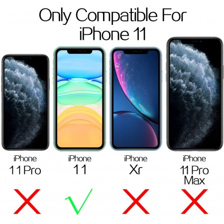 Meidong Compatible with iPhone 11 Case, Clear iPhone 11 Cases