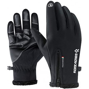 Meidong Ski Gloves,Winter Waterproof Snowboard Snow 3M Thinsulate Warm Touchscreen Cold Weather Women Gloves Wrist Leashes