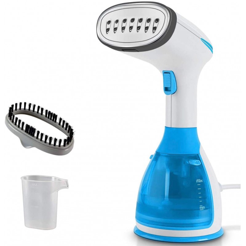 Meidong Portable Garment Steamer for Clothes, Garments, Fabrics Removes Wrinkles for Fresh Clothing, Fast Heat and Auto Off, Handheld Travel Steamer with Detachable 300ml Water Tank