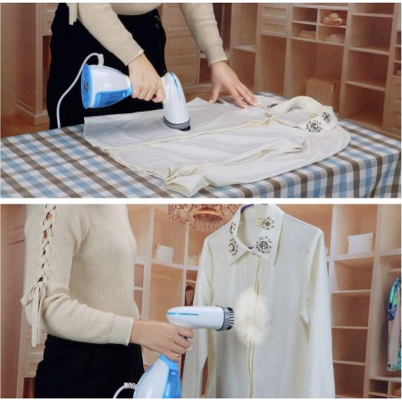 Meidong Portable Garment Steamer for Clothes, Garments, Fabrics Removes Wrinkles for Fresh Clothing, Fast Heat and Auto Off, Handheld Travel Steamer with Detachable 300ml Water Tank
