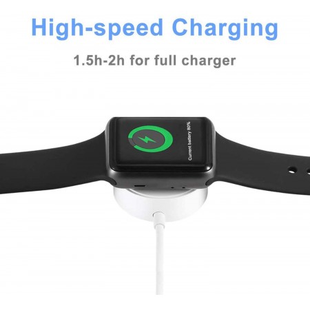 MeidongUpdated Version Watch Charger, Meidong Charging Cable MFi Certified Magnetic Wireless Portable Charger Charging Cable Cord Compatible for Apple Watch Series 5 4 3 2 1